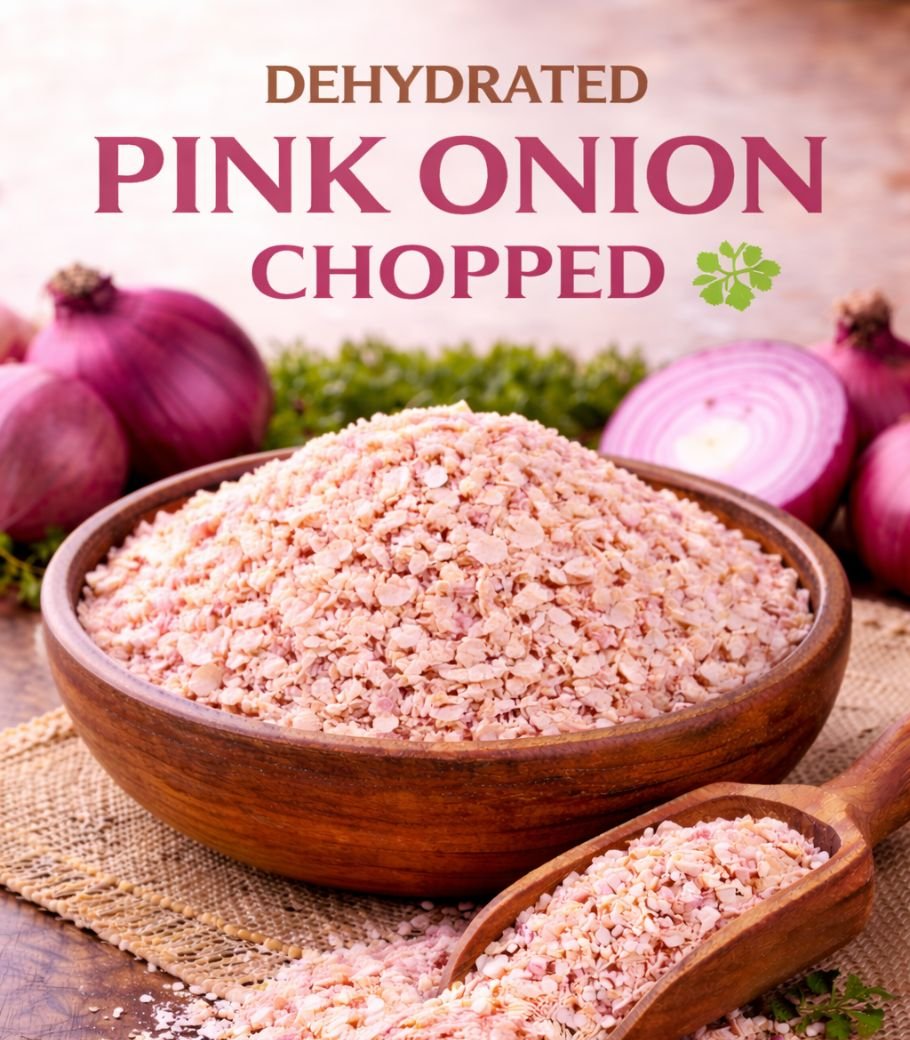 Dehydrated Pink Onion Chopped