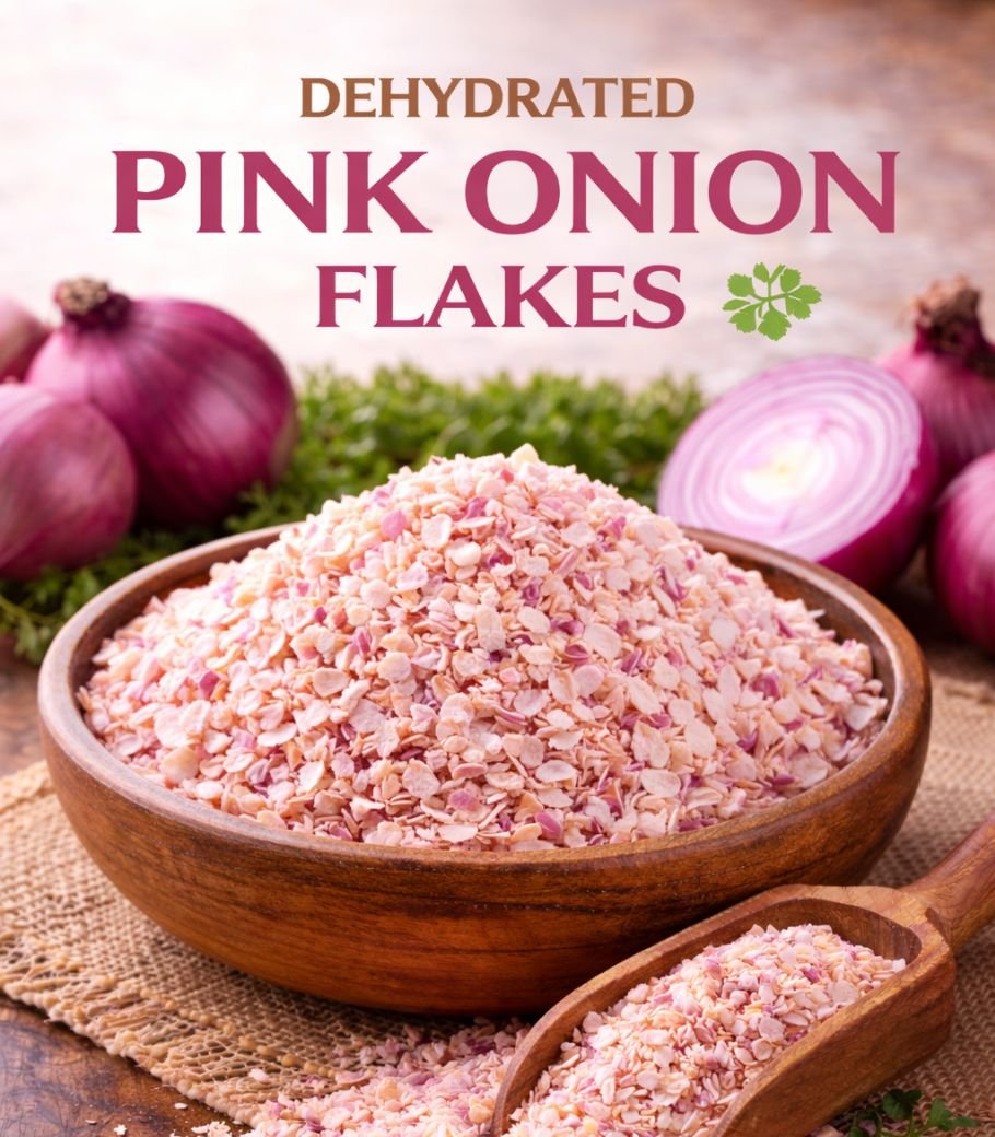 Dehydrated Pink Onion Flakes