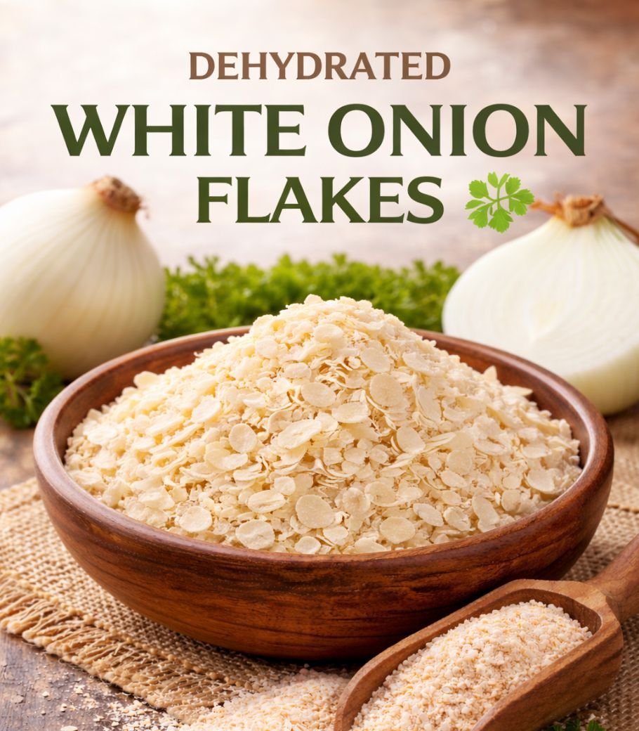 Dehydrated White Onion Flakes