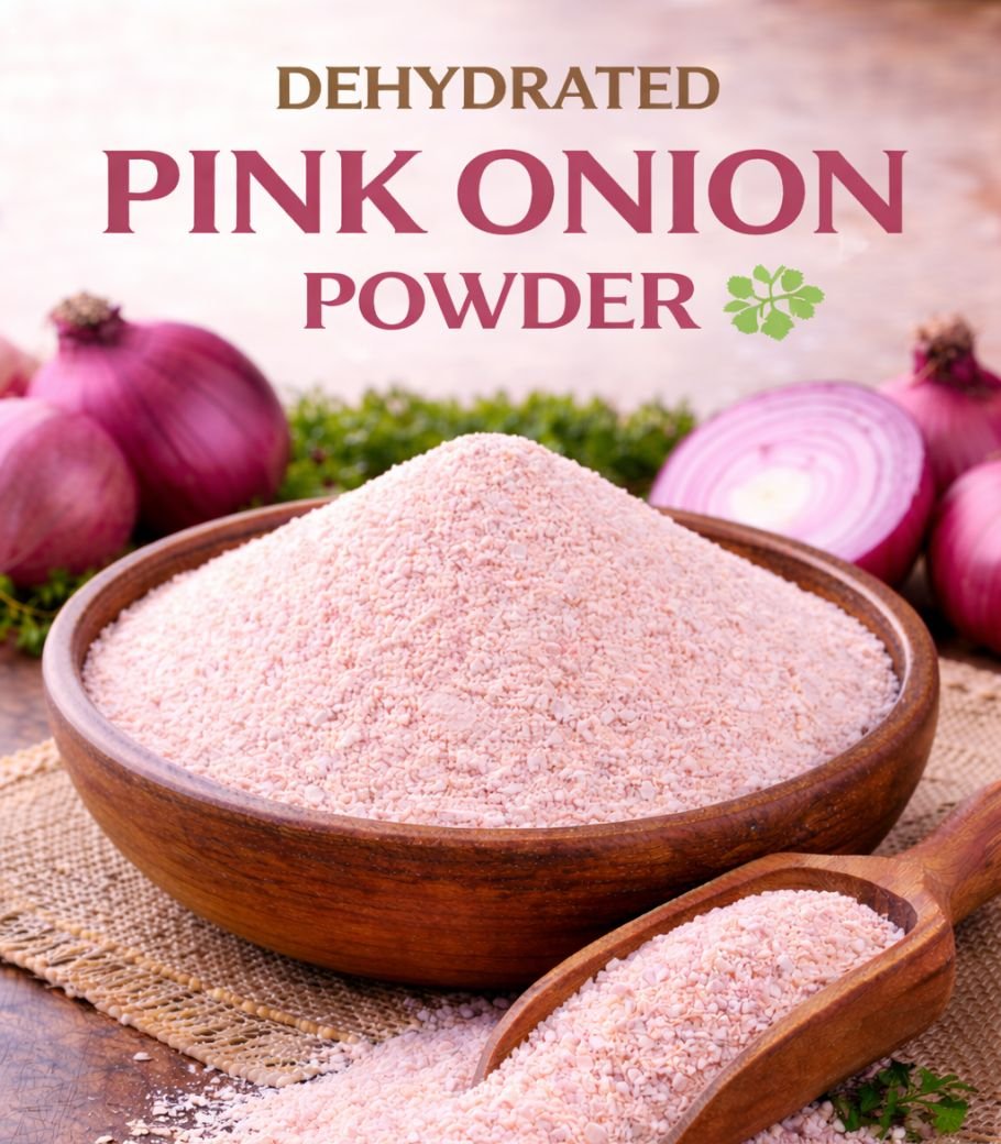 Dehydrated pink Onion Powder